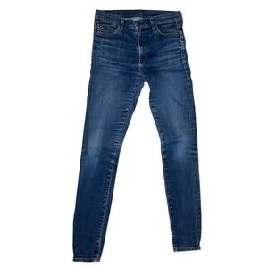 Citizens of Humanity Rocket High Rise Skinny Jeans 30‎ Blue Denim Stretch Womens